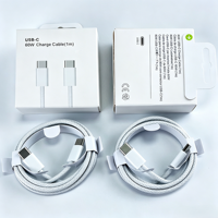 Cable de Carga Rápida Tipo-C a Tipo-C de 1m y 60W, Cable de Carga Rápida Universal Trenzado USB-C a USB-C para iPhone 15/16/17