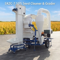 Nettoyeur et Trieur de Graines 5XZC Haute Efficacité avec Système de Nettoyage à Double Air et Moteur, Capacité 7000-7500kg/h