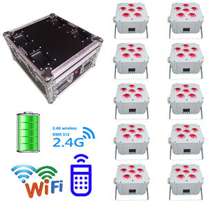 ไฟ LED Par รุ่นใหม่ปี 2026 RGBWAUV ควบคุมผ่าน WiFi พร้อมรีโมทไร้สาย กำลังไฟ 6x18w ใช้แบตเตอรี่ในตัว พร้อมกล่องชาร์จไฟ - Product Image 6