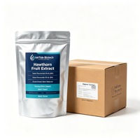 Extrait de fruit d'aubépine en poudre, ingrédient naturel de supplément alimentaire, flavonoïdes 5% 20% UV pour aliments et boissons fonctionnels, fourni par l'usine