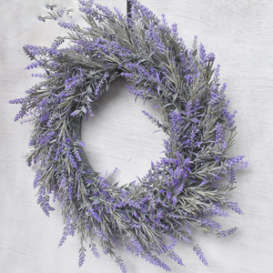<span class=keywords><strong>Couronne</strong></span> <span class=keywords><strong>de</strong></span> cheveux <span class=keywords><strong>de</strong></span> fleurs artificielles Porte d'entrée <span class=keywords><strong>Couronne</strong></span> <span class=keywords><strong>de</strong></span> lavande artificielle - Product Image 2