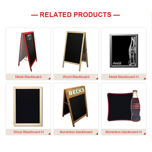 Nouvelle conception de tableau noir pliable en bois de style A, personnalisable, pour les entreprises - Product Image 4