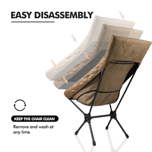 Silla de Camping Plegable Portátil de Respaldo Alto, Moderna, Ecológica, para Invierno, Personalizable, Venta al Por Mayor - Product Image 3