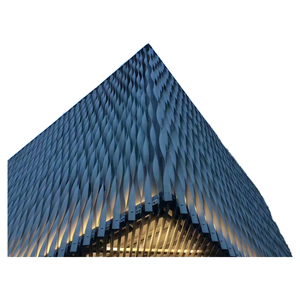 Easy Installation Decorative Aluminum <b>Materials</b> Panels Modern Steel Structure Building Construction Aluminum Curtain Wall - Product Image 1