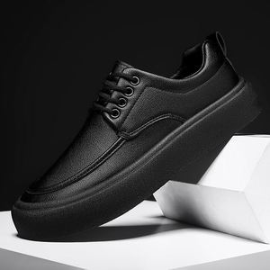 Zapatos de Vestir Formales de Cuero para Hombre, de Caña Alta, Cómodos, con Cordones, para Oficina, Transpirables, con Punta Redonda, para Uso Diario - Product Image 5