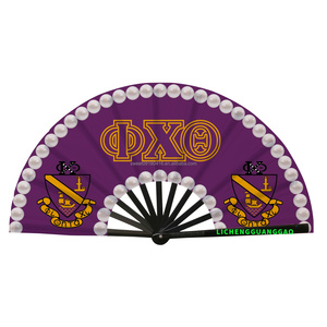 2025 New Zeta Phi Beta Hand <strong>Fan</strong> Greek Sorority Zeta Phi Beta Folding <strong>Fan</strong> with Pearls Hand <strong>Fan</strong> Sorority Gift Wholesale - Product Image 3