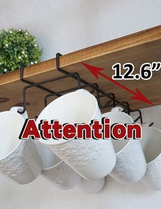 Kim loại <span class=keywords><strong>Mug</strong></span> lưu trữ móc áo cốc cà phê hiển thị đứng dưới tủ - Product Image 4