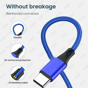 <span class=keywords><strong>Cable</strong></span> de Carga USB Tipo <span class=keywords><strong>C</strong></span> 4 en 1 de 1.2M, <span class=keywords><strong>Cable</strong></span> de Carga USB Micro USB <span class=keywords><strong>para</strong></span> <span class=keywords><strong>iPhone</strong></span> 15Pro Max, Huawei, Samsung, Xiaomi - Product Image 4