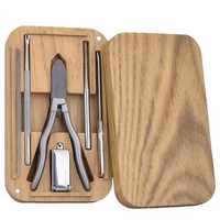 JM Best Seller Luxurious Pedicure Manicure Set Eco-friendly Stainless Steel Nail Clipper Dead Skin Pliers Pusher Box Packaging