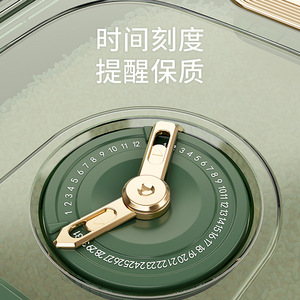 Rice Storage <b>Jar</b> Rectangle Airtight Seal Lid Home Use Moisture Proof Insect Proof Kitchen Storage Container - Product Image 4