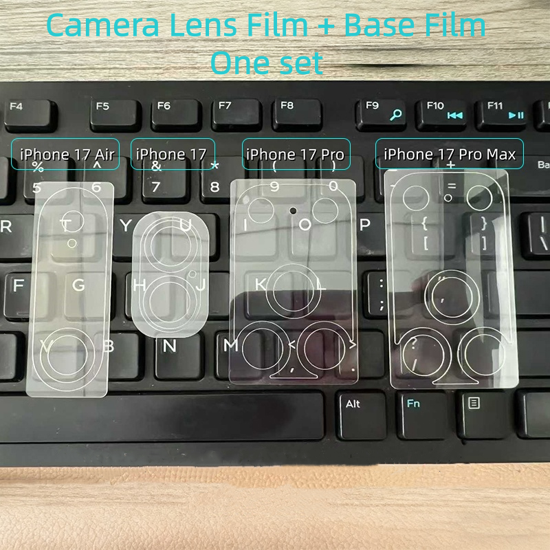 Película transparente de la lente de cámara y película baja