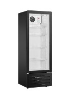 Réfrigérateur vertical à une porte LC-230, refroidisseur de boissons, réfrigérateur commercial, vitrine réfrigérée avec porte en verre, éclairage LED