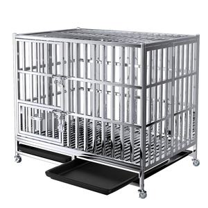 Durable antirouille pliable maison pour animaux de compagnie chat chien Cage en acier inoxydable Mobil pliant animalerie meubles pour usage intérieur/extérieur - Product Image 6