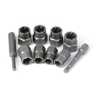 BOSI 18 pièces écrou extracteur manchon boulon à percussion écrou vis outil de retrait ensemble clé à douille