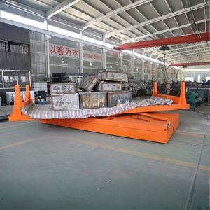 산업용 전기 평면 이송 카트 모터 구동 플랫폼 트롤리 레일 시스템 포함 - Product Image 4