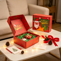 Boîte d'expédition en carton ondulé personnalisée avec logo, imprimée pour Noël, pour cadeaux de Noël, emballage pour envois postaux en gros