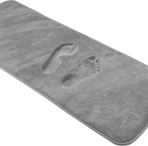 Water Absorption Non-Slip <b>Bath</b> Rug U-Shaped Toilet Mats Memory Foam Bathroom Mat <b>Set</b> - Product Image 1