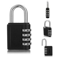 Cadenas à combinaison carré BBDHOME 4 chiffres, sécurité renforcée, en alliage de zinc, personnalisable, anse de 6,2 mm, 111 g, prix fabricant