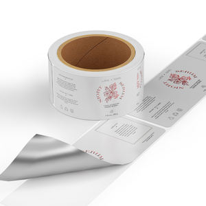 Autocollants adhésifs en vinyle personnalisés, imperméables, pour bouteilles d'huiles essentielles, parfums et emballages de cosmétiques (shampoings) - Product Image 1