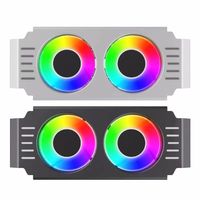 Ordinateur de bureau DDR1-5 mémoire dissipateur de chaleur ventilateur ARGB radiateur de refroidissement emory avec 2 pièces dissipateur thermique ventilateur refroidisseur pour ordinateur portable DDR4 DDR5