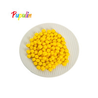 Mélange de bonbons à mâcher super aigre saveur de citron haricot de bonbons même couleur Challenger forme de boule de bonbons saveur de fruits doux gommeux