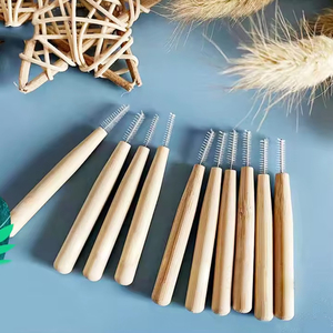 Eco Friendly denti gomma di bambù Flosser interdentale raccoglie pennelli <span class=keywords><strong>interdentali</strong></span> in bambù naturale - Product Image 2