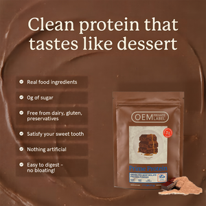 Proteína de Caseína Hidrolizada con Sabor a Chocolate para Fisicoculturismo de Marca Privada - Product Image 2