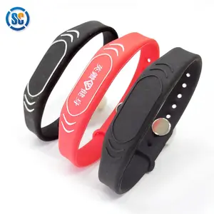 Low cost manufacturers wholesale natatorium hand brand IC gym cabinet lock RFID Nfc Smart Wristband bracelet