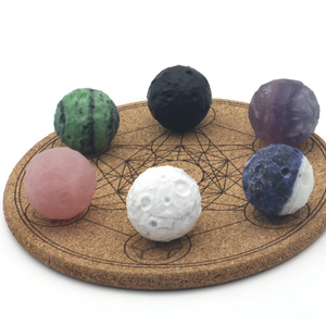 Wholesale Natural Stones <b>Crystal</b> Planet Spheres Quartz Gemstone Moon <b>Ball</b> <b>Crystal</b> Carving for Home Decoration - Product Image 4