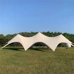 12+ Persons Super Large Portable Camping Single Double Star Shaped Tent Trade Show Tent