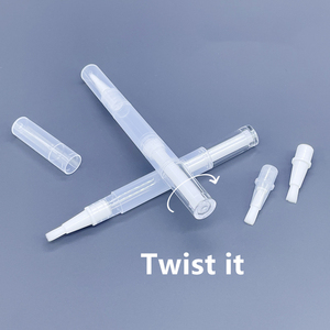 Kích Thước Nhỏ 2Ml 5Ml Mỹ Phẩm Không Có Không Khí Ống Tiêm Bao Bì Rỗng Trong Suốt Xoắn-Mở Chai Bút Nhựa Với Bàn Chải Cho Mỹ Phẩm - Product Image 3