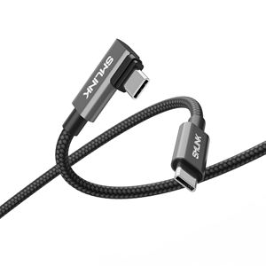 Cable USB C de 90 Grados, 20V 5A 100W PD, Carga Rápida, Transferencia USB 3.1 de <span class=keywords><strong>10GB</strong></span>, Conector USB 2.0, Trenzado de Alta Calidad, Logotipo Personalizado OEM - Product Image 1
