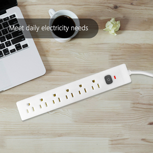 Mỹ tiêu chuẩn bảo vệ tăng ổ cắm với 6 cửa hàng phẳng cắm bàn di động mở rộng điện dải - Product Image 4