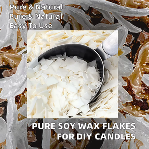 Copos de Cera de Soja Ecológicos Hechos a Mano, 100% Naturales y Orgánicos, Fragancia de Diseño Privado, Punto de Fusión 52, LNAJO, Velas DIY de Navidad - Product Image 3