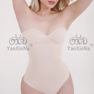 Soutien-gorge rembourré sans couture pour la récupération amincissante et la mise en forme du corps, combinaison pour le dos réglable, string sans manches à lacets dans le dos, meilleur choix - Product Image 3