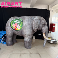 Accessoires de costume pour activités de plein air Costume d'éléphant gonflable pour l'affichage