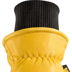 Guantes de trabajo de piel de vaca, resistentes al frío, resistentes al agua, cálidos, gruesos, con palma reforzada, para invierno - Product Image 6