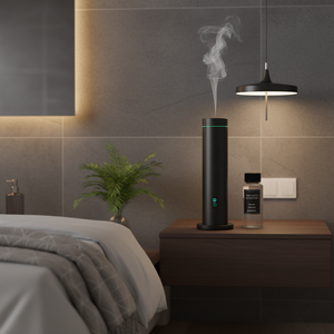 Portable Luxury Waterless Quiet Aromatherapy Machine Aluminum Remote Control 120ml Essential <b>Oil</b> Scent <b>Diffuser</b> for SPA Hotel - Product Image 1