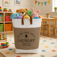 Panier à linge pliable portable, bac de rangement grande capacité pour jouets et articles divers, panier à linge pliable avec poignées
