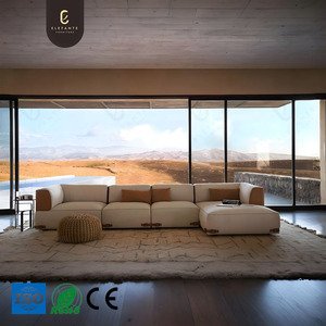 Nhà Máy Tùy Chỉnh Ý Sofa Sang Trọng Hiện Đại Thiết Kế Đơn Giản Modular Cắt Ghế Cao End <span class=keywords><strong>L</strong></span> Hình Dạng Vải Bọc Sofa - Product Image 2