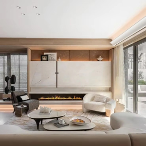 Nội thất phòng khách biệt thự sang trọng hiện đại đặt phong cách Mỹ với ghế <span class=keywords><strong>sofa</strong></span> đầu giường và ghế ngai vàng cho nội thất nhà thanh lịch - Product Image 2