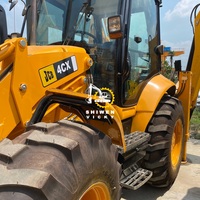 Retroexcavadora JCB 4cx chargeuse-pelleteuse d'occasion à partir de 2019, chargeuse-pelleteuse JCB originale multifonctionnelle 3CX 4CX 4x4 fabriquée au Royaume-Uni