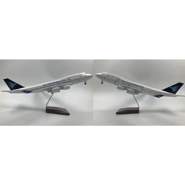 Nieuwe Stijl 45Cm Gelegeerd Vliegtuig Model Garuda Indonesië Boeing 747 Die Gegoten Metalen Vliegtuig Model Speelgoed Voor Verjaardagscadeau