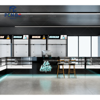 Comptoir d'exposition pour magasin de tabac commercial, vitrine en verre verrouillable avec éclairage LED, présentoir pour magasin de tabac