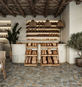 Exhibición de tienda de dulces de moda moderna para cafetería, diseño de interiores, iluminación LED, decoración de accesorios de tienda de postres de madera - Product Image 2