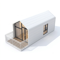 Maison capsule préfabriquée de luxe en acier, type arche, 1 chambre, villa moderne, modulaire, écologique, étanche, mini-maison