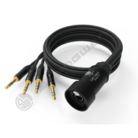 Connecteur jack TRS mâle à 4 canaux Câble d'extension audio à fiche stéréo Câbles adaptateur réseau blindés RJ45