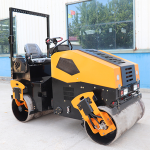 3T Mini Road Roller SSR260AC XP203 Moteur de pompe Changchai vibrant à double tambour Performance fiable - Product Image 1