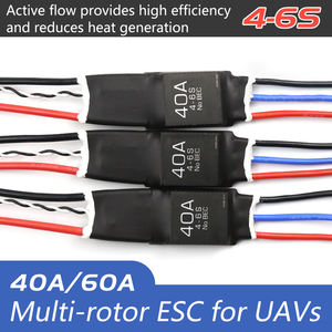 Controlador Electrónico de Velocidad (ESC) sin Escobillas de 40A 60A 4-6S para Drones RC Multirrotor de Plástico y Metal - Product Image 3