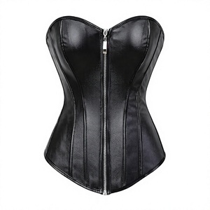 Women <b>Corset</b> Shapewear Zipper Front <b>Lace</b> <b>Up</b> Waist Trainer Breathable Quick Dry Firm Control OEM ODM - Product Image 4